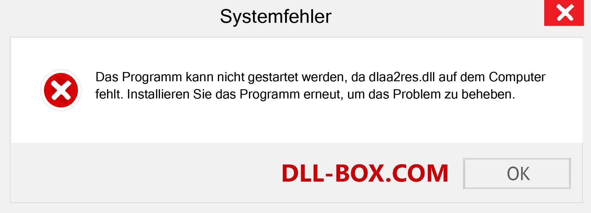 dlaa2res.dll-Datei fehlt?. Download für Windows 7, 8, 10 - Fix dlaa2res dll Missing Error unter Windows, Fotos, Bildern