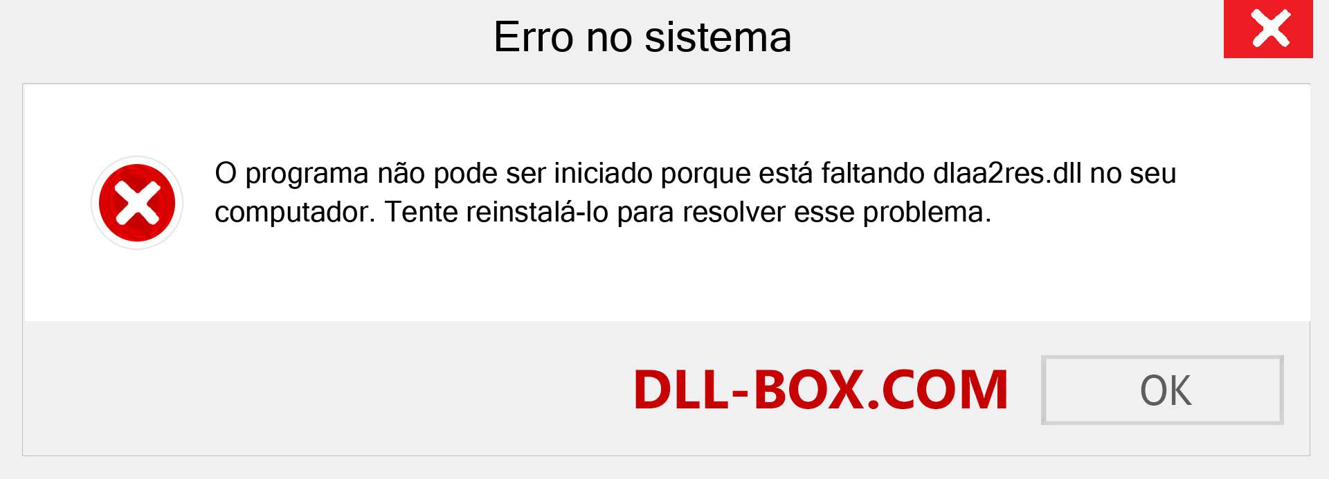 Arquivo dlaa2res.dll ausente ?. Download para Windows 7, 8, 10 - Correção de erro ausente dlaa2res dll no Windows, fotos, imagens